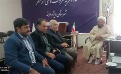 دیدار مسئول و اعضاء دفتر نمایندگی گزینش مراغه با حجه الاسلام حاج آقا رجب زاده